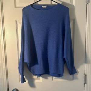 Blue winged sweater w/ pearl detail